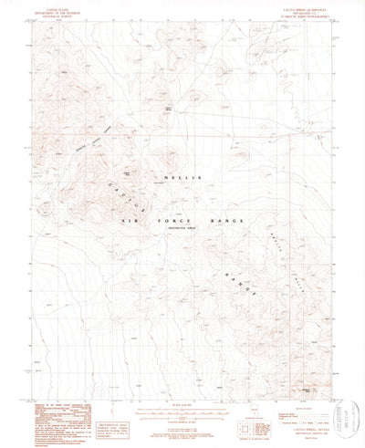 United States Geological Survey Cactus Spring, NV (1988, 24000-Scale) digital map