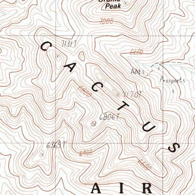 United States Geological Survey Cactus Spring, NV (1988, 24000-Scale) digital map