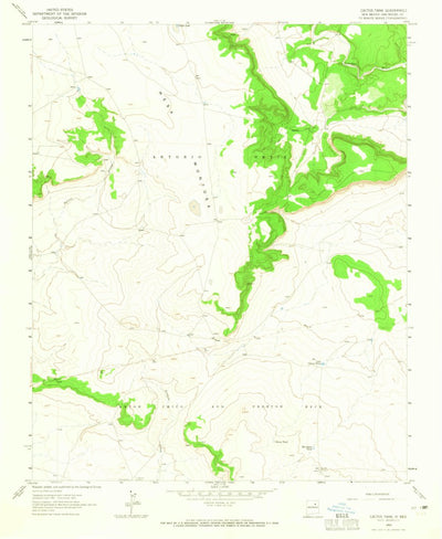 United States Geological Survey Cactus Tank, NM (1963, 24000-Scale) digital map