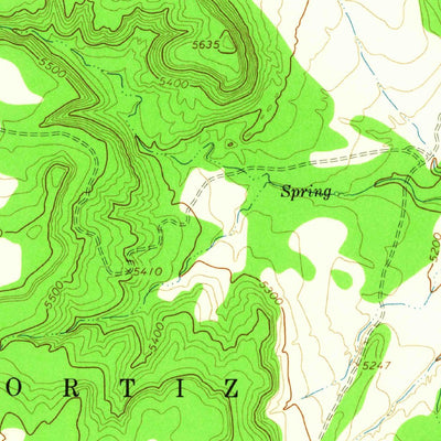 United States Geological Survey Cactus Tank, NM (1963, 24000-Scale) digital map