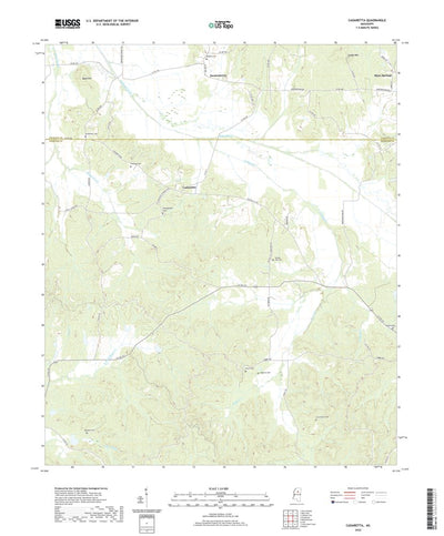 United States Geological Survey Cadaretta, MS (2020, 24000-Scale) digital map