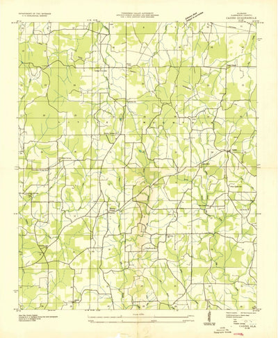 United States Geological Survey Caddo, AL (1936, 24000-Scale) digital map
