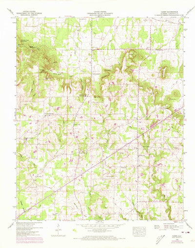United States Geological Survey Caddo, AL (1948, 24000-Scale) digital map