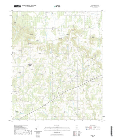 United States Geological Survey Caddo, AL (2020, 24000-Scale) digital map