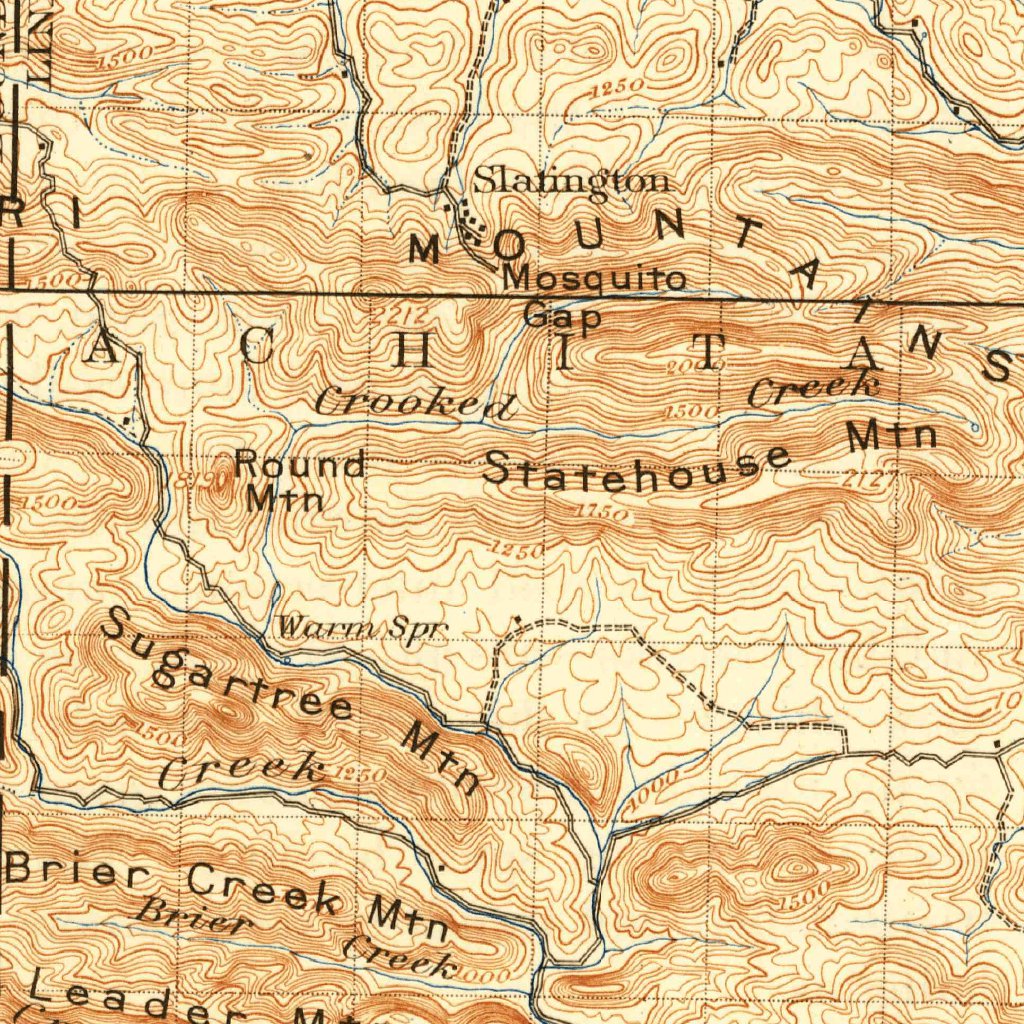 Caddo Gap, AR (1906, 125000-Scale) Map by United States Geological ...