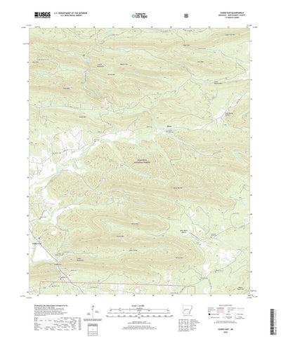 United States Geological Survey Caddo Gap, AR (2020, 24000-Scale) digital map