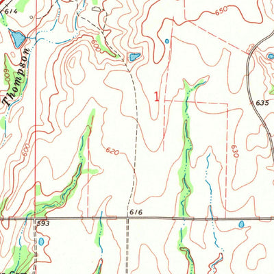 United States Geological Survey Caddo South, OK (1969, 24000-Scale) digital map