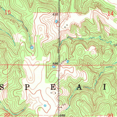 United States Geological Survey Caddo South, OK (1969, 24000-Scale) digital map