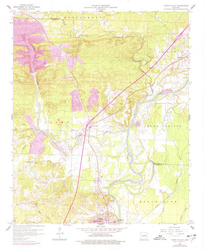 United States Geological Survey Caddo Valley, AR (1959, 24000-Scale) digital map