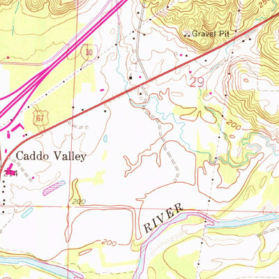 United States Geological Survey Caddo Valley, AR (1959, 24000-Scale) digital map