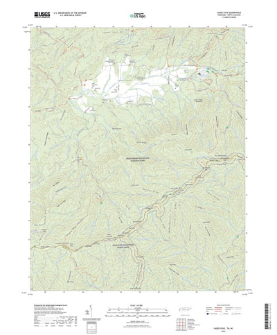 United States Geological Survey Cades Cove, TN (2022, 24000-Scale) digital map