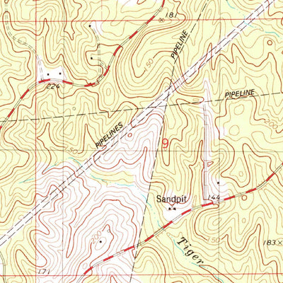 United States Geological Survey Cadeville, LA (1982, 24000-Scale) digital map
