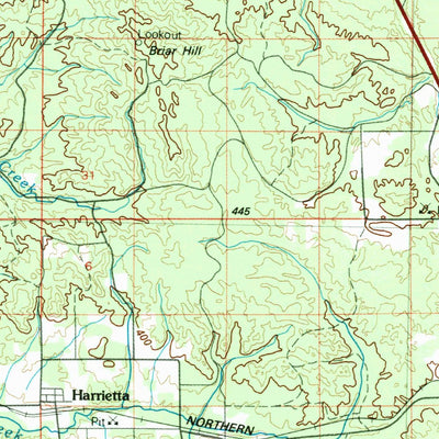 United States Geological Survey Cadillac, MI (1983, 100000-Scale) digital map