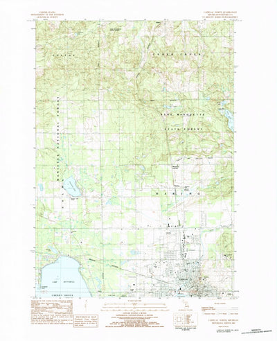 United States Geological Survey Cadillac North, MI (1983, 24000-Scale) digital map