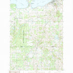 United States Geological Survey Cadillac South, MI (1983, 25000-Scale) digital map