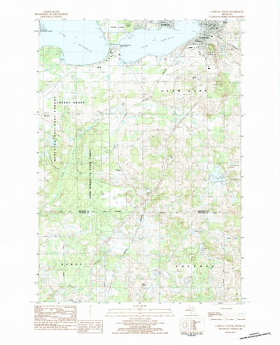 United States Geological Survey Cadillac South, MI (1983, 25000-Scale) digital map