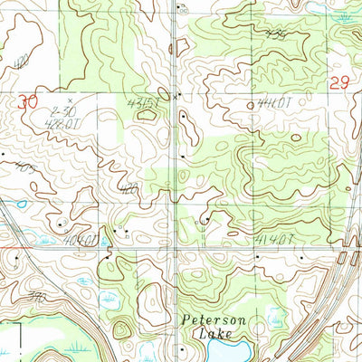 United States Geological Survey Cadillac South, MI (1983, 25000-Scale) digital map