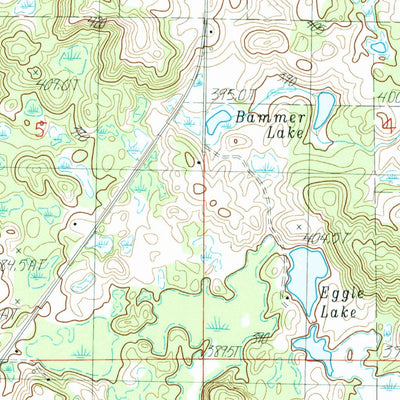 United States Geological Survey Cadillac South, MI (1983, 25000-Scale) digital map