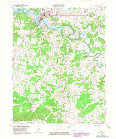 United States Geological Survey Cadiz, KY (1967, 24000-Scale) digital map