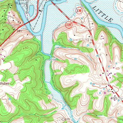 United States Geological Survey Cadiz, KY (1967, 24000-Scale) digital map
