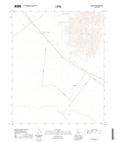 United States Geological Survey Cadiz Lake NW, CA (2021, 24000-Scale) digital map