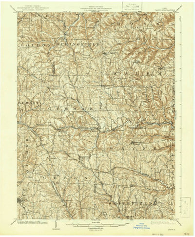 United States Geological Survey Cadiz, OH (1903, 62500-Scale) digital map