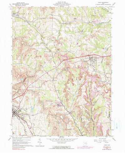 United States Geological Survey Cadiz, OH (1960, 24000-Scale) digital map