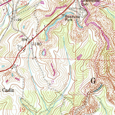 United States Geological Survey Cadiz, OH (1960, 24000-Scale) digital map