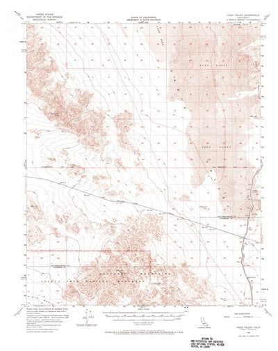 United States Geological Survey Cadiz Valley, CA (1956, 62500-Scale) digital map