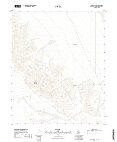 United States Geological Survey Cadiz Valley NW, CA (2018, 24000-Scale) digital map