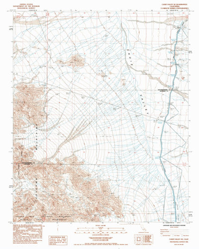 United States Geological Survey Cadiz Valley SE, CA (1985, 24000-Scale) digital map