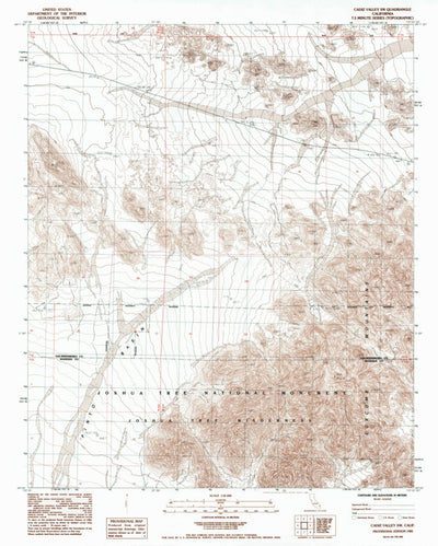 United States Geological Survey Cadiz Valley SW, CA (1985, 24000-Scale) digital map