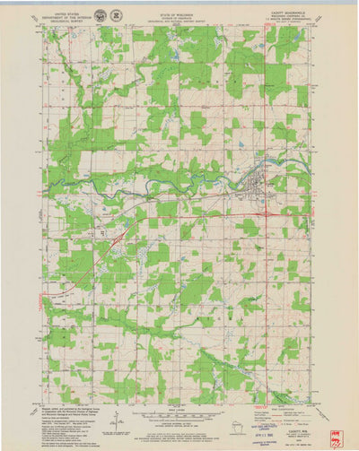 United States Geological Survey Cadott, WI (1979, 24000-Scale) digital map
