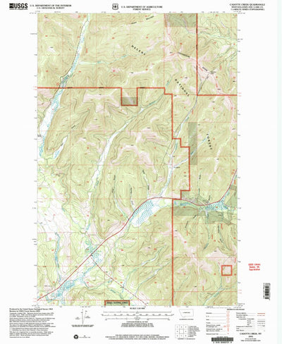 United States Geological Survey Cadotte Creek, MT (2001, 24000-Scale) digital map