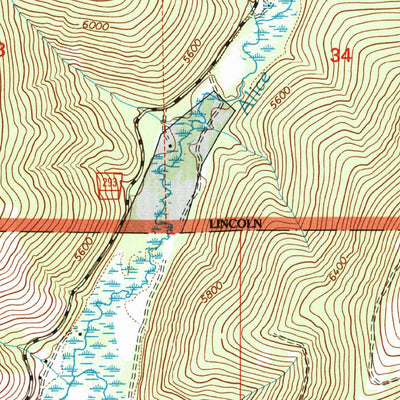 United States Geological Survey Cadotte Creek, MT (2001, 24000-Scale) digital map
