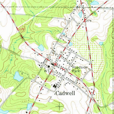 United States Geological Survey Cadwell, GA (1973, 24000-Scale) digital map