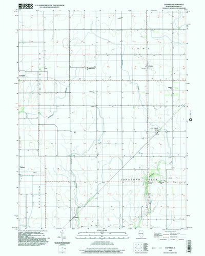 United States Geological Survey Cadwell, IL (1998, 24000-Scale) digital map