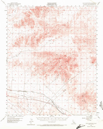 United States Geological Survey Cady Mountains, CA (1955, 62500-Scale) digital map