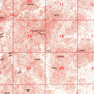 United States Geological Survey Cady Mountains, CA (1955, 62500-Scale) digital map