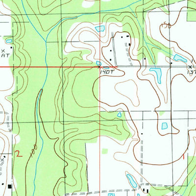United States Geological Survey Caesar, MS (1986, 24000-Scale) digital map