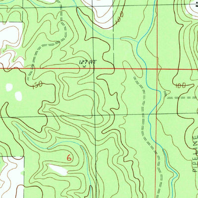 United States Geological Survey Caesar, MS (1986, 24000-Scale) digital map