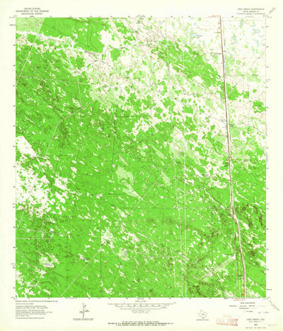 United States Geological Survey Cage Ranch, TX (1963, 24000-Scale) digital map