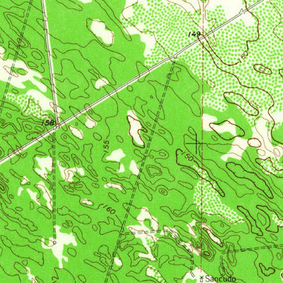 United States Geological Survey Cage Ranch, TX (1963, 24000-Scale) digital map