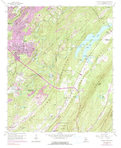 United States Geological Survey Cahaba Heights, AL (1959, 24000-Scale) digital map
