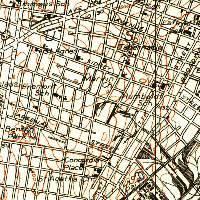 United States Geological Survey Cahokia, IL-MO (1933, 24000-Scale) digital map
