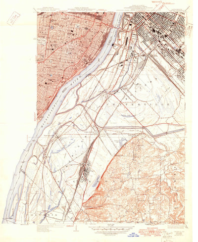 United States Geological Survey Cahokia, IL-MO (1940, 24000-Scale) digital map