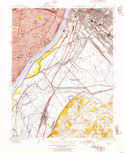 United States Geological Survey Cahokia, IL-MO (1949, 24000-Scale) digital map