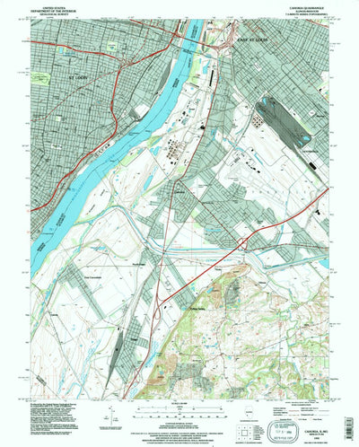 United States Geological Survey Cahokia, IL-MO (1993, 24000-Scale) digital map