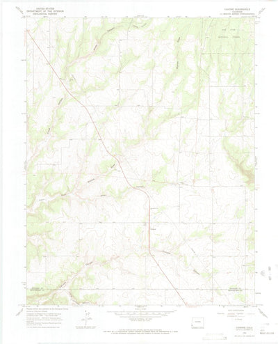 United States Geological Survey Cahone, CO (1965, 24000-Scale) digital map