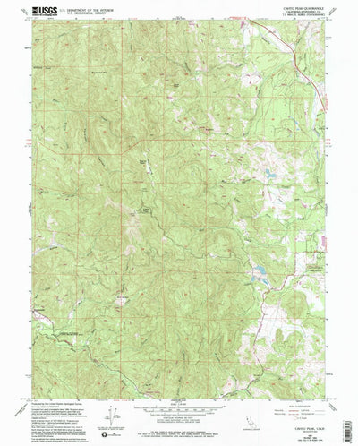 United States Geological Survey Cahto Peak, CA (1967, 24000-Scale) digital map